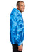 Port & Company PC146 Mens Tie-Dye Fleece Hooded Sweatshirt Hoodie Royal Blue Model Side