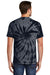 Port & Company PC147 Mens Tie-Dye Short Sleeve Crewneck T-Shirt Black Model Back