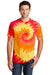 Port & Company PC147 Mens Tie-Dye Short Sleeve Crewneck T-Shirt Blaze Rainbow Model Front