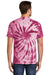 Port & Company PC147 Mens Tie-Dye Short Sleeve Crewneck T-Shirt Maroon Model Back