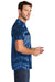 Port & Company PC147 Mens Tie-Dye Short Sleeve Crewneck T-Shirt Navy Blue Model Side