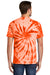 Port & Company PC147 Mens Tie-Dye Short Sleeve Crewneck T-Shirt Orange Model Back