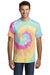 Port & Company PC147 Mens Tie-Dye Short Sleeve Crewneck T-Shirt Pastel Rainbow Model Front