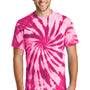 Port & Company Mens Tie-Dye Short Sleeve Crewneck T-Shirt - Pink