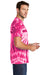 Port & Company PC147 Mens Tie-Dye Short Sleeve Crewneck T-Shirt Pink Model Side