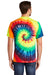 Port & Company PC147 Mens Tie-Dye Short Sleeve Crewneck T-Shirt Rainbow Model Back