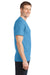 Port & Company PC150 Mens Short Sleeve Crewneck T-Shirt Aquatic Blue Model Side