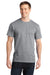 Port & Company PC150 Mens Short Sleeve Crewneck T-Shirt Heather Grey Model Front