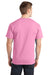 Port & Company PC150 Mens Short Sleeve Crewneck T-Shirt Candy Pink Model Back