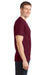 Port & Company PC150 Mens Short Sleeve Crewneck T-Shirt Cardinal Red Model Side