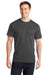 Port & Company PC150 Mens Short Sleeve Crewneck T-Shirt Charcoal Grey Model Front