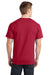 Port & Company PC150 Mens Short Sleeve Crewneck T-Shirt Red Model Back