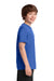 Port & Company PC380Y Youth Dry Zone Performance Moisture Wicking Short Sleeve Crewneck T-Shirt Royal Blue Model Side