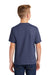 Port & Company PC455Y Youth Fan Favorite Short Sleeve Crewneck T-Shirt Heather Team Navy Blue Model Back