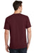 Port & Company PC54/PC54T Mens Core Short Sleeve Crewneck T-Shirt Athletic Maroon Model Back