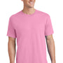 Port & Company Mens Core Short Sleeve Crewneck T-Shirt - Candy Pink