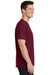 Port & Company PC54/PC54T Mens Core Short Sleeve Crewneck T-Shirt Cardinal Red Model Side