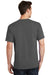 Port & Company PC54/PC54T Mens Core Short Sleeve Crewneck T-Shirt Charcoal Grey Model Back