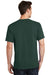 Port & Company PC54/PC54T Mens Core Short Sleeve Crewneck T-Shirt Dark Green Model Back