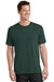 Port & Company PC54/PC54T Mens Core Short Sleeve Crewneck T-Shirt Dark Green Model Front