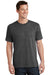 Port & Company PC54/PC54T Mens Core Short Sleeve Crewneck T-Shirt Heather Dark Grey Model Front