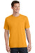 Port & Company PC54/PC54T Mens Core Short Sleeve Crewneck T-Shirt Gold Model Front