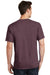 Port & Company PC54/PC54T Mens Core Short Sleeve Crewneck T-Shirt Heather Athletic Maroon Model Back