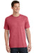 Port & Company PC54/PC54T Mens Core Short Sleeve Crewneck T-Shirt Heather Red Model Front