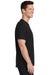 Port & Company PC54/PC54T Mens Core Short Sleeve Crewneck T-Shirt Jet Black Model Side