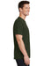 Port & Company PC54/PC54T Mens Core Short Sleeve Crewneck T-Shirt Olive Green Model Side