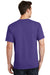 Port & Company PC54/PC54T Mens Core Short Sleeve Crewneck T-Shirt Purple Model Back