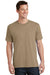 Port & Company PC54/PC54T Mens Core Short Sleeve Crewneck T-Shirt Sand Model Front