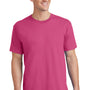 Port & Company Mens Core Short Sleeve Crewneck T-Shirt - Sangria Pink