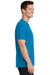 Port & Company PC54/PC54T Mens Core Short Sleeve Crewneck T-Shirt Sapphire Blue Model Side