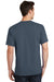 Port & Company PC54/PC54T Mens Core Short Sleeve Crewneck T-Shirt Steel Blue Model Back