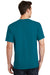 Port & Company PC54/PC54T Mens Core Short Sleeve Crewneck T-Shirt Teal Green Model Back