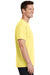 Port & Company PC54/PC54T Mens Core Short Sleeve Crewneck T-Shirt Yellow Model Side