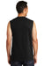 Port & Company PC54SL Mens Core Tank Top Jet Black Model Back