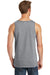 Port & Company PC54TT Mens Core Tank Top Heather Grey Model Back