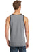 Port & Company PC54TT Mens Core Tank Top Heather Grey/Jet Black Model Back