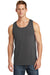 Port & Company PC54TT Mens Core Tank Top Charcoal Grey Model Front