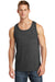 Port & Company PC54TT Mens Core Tank Top Heather Dark Grey Model Front