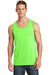 Port & Company PC54TT Mens Core Tank Top Neon Green Model Front