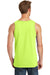 Port & Company PC54TT Mens Core Tank Top Neon Yellow Model Back