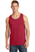 Port & Company PC54TT Mens Core Tank Top Red Model Front