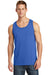 Port & Company PC54TT Mens Core Tank Top Royal Blue Model Front