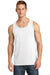 Port & Company PC54TT Mens Core Tank Top White Model Front