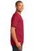 Port & Company PC54V Mens Core Short Sleeve V-Neck T-Shirt Red Model Side