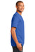 Port & Company PC54V Mens Core Short Sleeve V-Neck T-Shirt Royal Blue Model Side