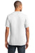 Port & Company PC54V Mens Core Short Sleeve V-Neck T-Shirt White Model Back